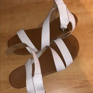 White Franco Sarto sandals